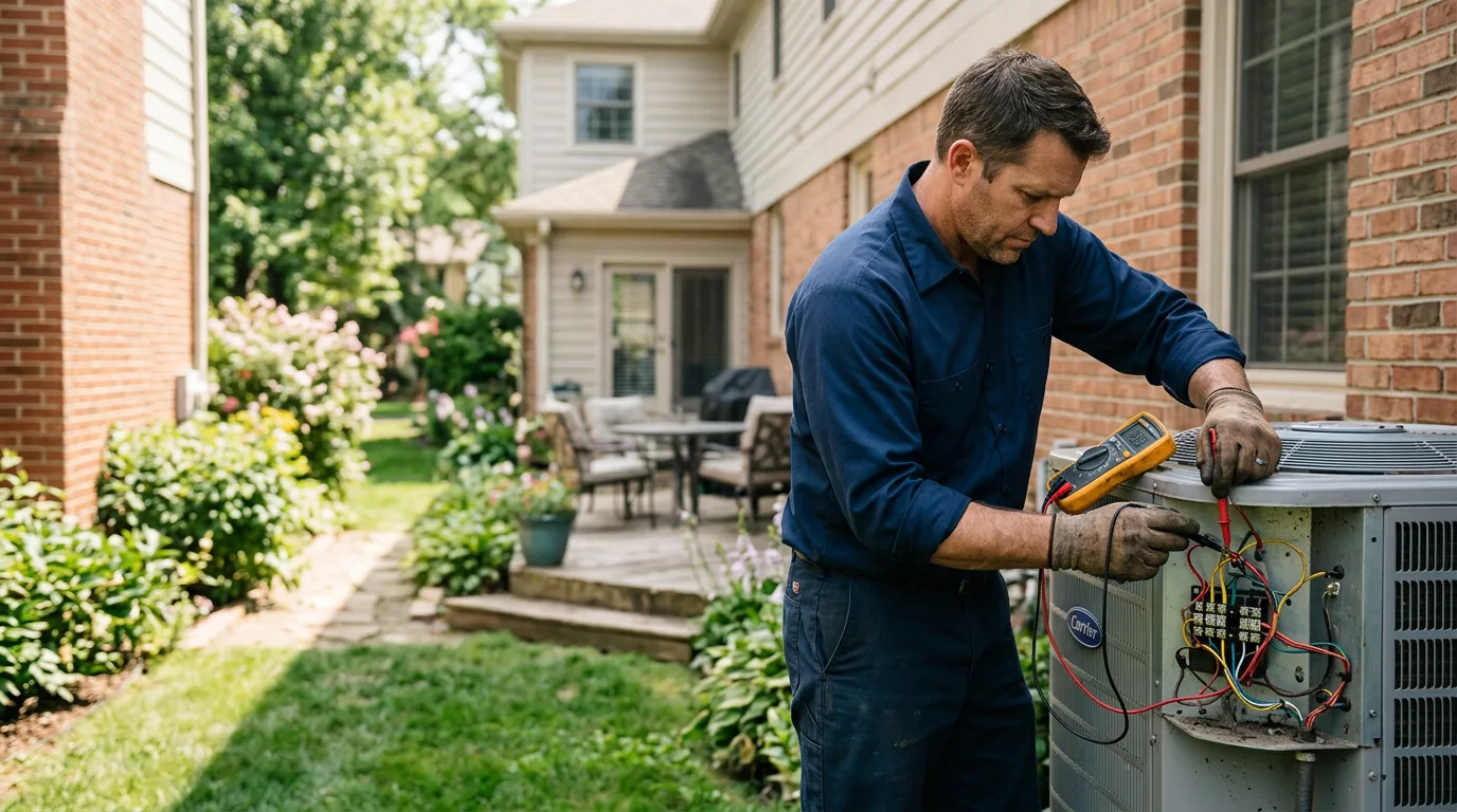 HVAC technician working near Earlington, KY